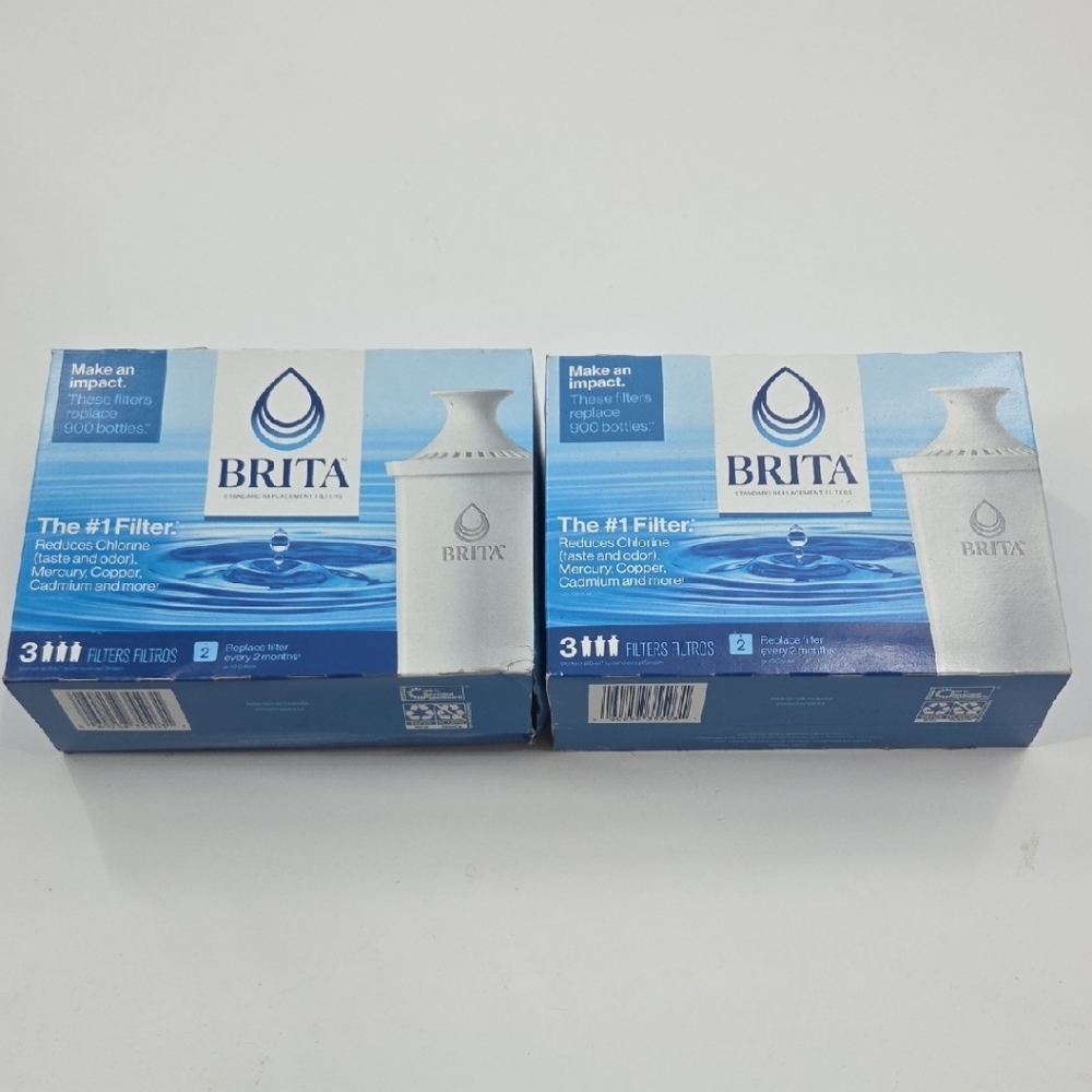 Brita Blue and White Filter Pack 6 Individual Filters (3 In Each Box) New